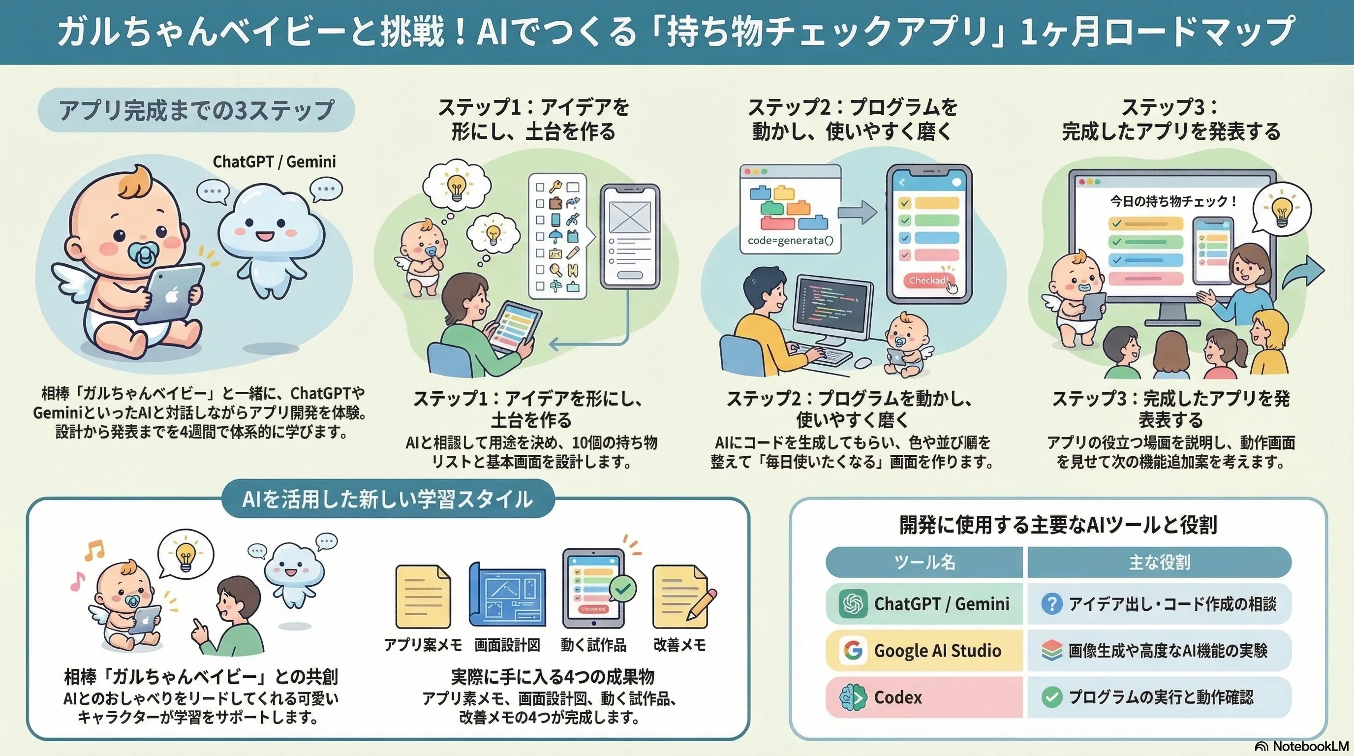 持ち物チェックアプリを作る